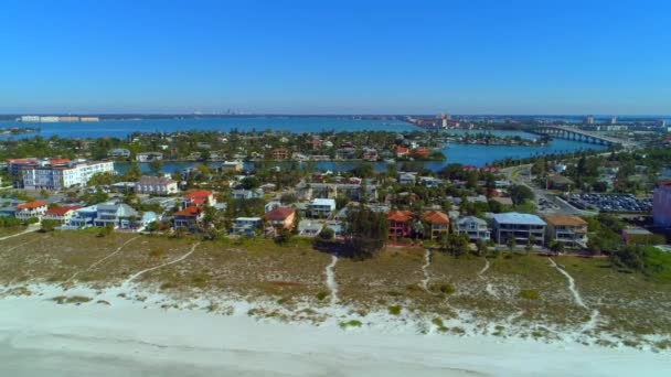 Don Cesar Pete Beach Antenowe Drone Wideo — Wideo stockowe