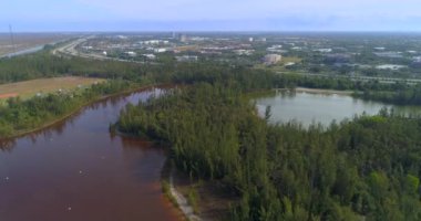 Hava video Markham Park ve Weston Florida hyperlapse