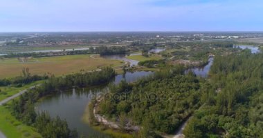 Hava video Markham Park gündoğumu Fl ABD 4k