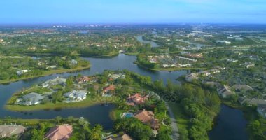 Hava video konut mahalle Weston Florida