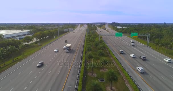 Aerial Landscape I75 Interstate Landscape Project — Stock Video