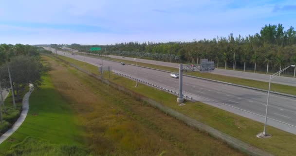 Drone Aerial Video Interstate Florida — Stock Video