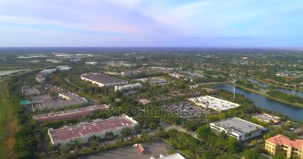 Vidéo de stock aérien Hyperlapse Ville de Weston Floride 
