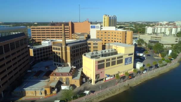 Antena Saca Disparo Tampa General Hospital Florida 60P — Vídeo de stock