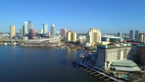 Aerials Downtown Tampa Florida — Stock Video