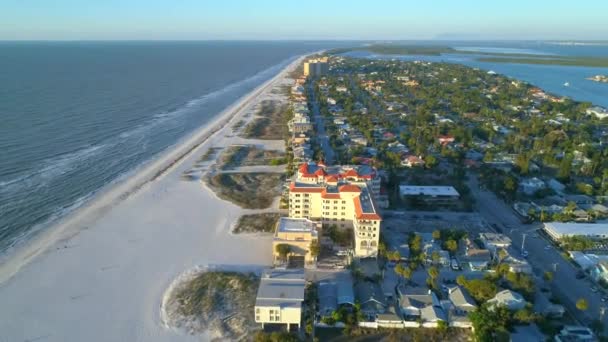 Stad Van Clearwater Florida Luchtfoto Drone Beelden 60P — Stockvideo