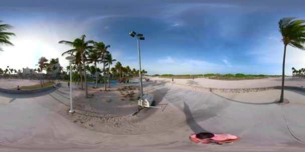 Майамі Біч Флорида Сша Січень 2018 360 Майамі Професійних Віртуальної — стокове відео