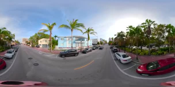 Miami Beach Usa Leden 2017 Miami Beach Sousedství Jižně 5Th — Stock video