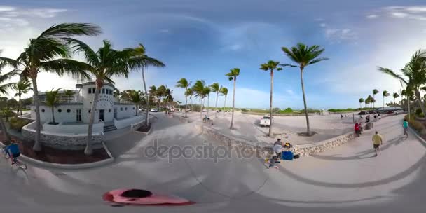 Miami Beach Usa January 2017 Motion 360Vr Footage Miami Beach — Stock Video