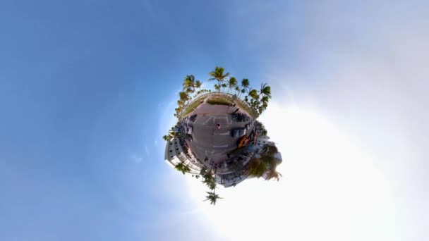 Planeta Minúsculo Miami Beach Ocean Drive 360 — Vídeo de Stock