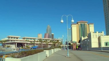 Şehir Tampa Harbour Island Boulevard köprü 4k