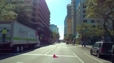 Sürüş plakaları Downtown Tampa görünümü iletebilirsiniz