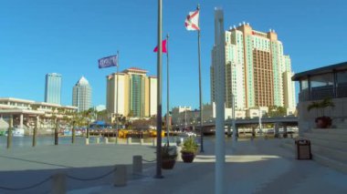 Hareket video görüntüleri Downtown Tampa Florida 4k