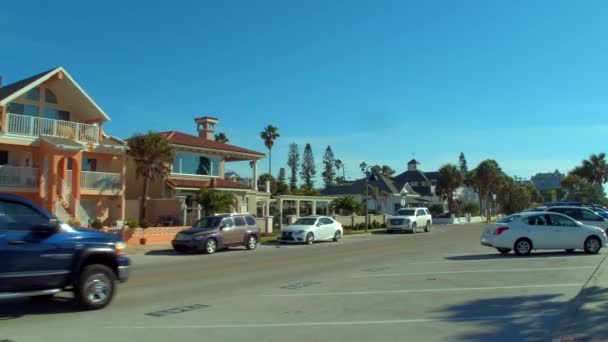 ビーチに面したリゾート セント ピーターズバーグ フロリダ ストック ビデオ — ストック動画