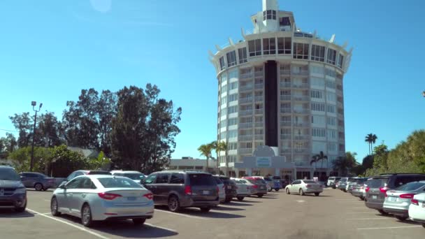 Φτάνοντας Στο Grand Plaza Hotel Παραθαλάσσιο Resort Βίντεο Κίνησης — Αρχείο Βίντεο