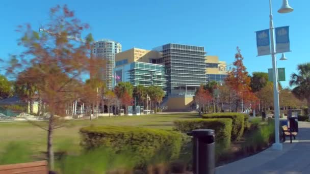 Motion Video Tampa Bay Geschiedenis Center — Stockvideo