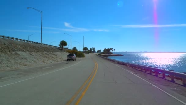 Condução Estrada Siga Filmagens — Vídeo de Stock