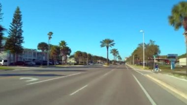 St Petersburg Florida kör Pass Road hareket fooage