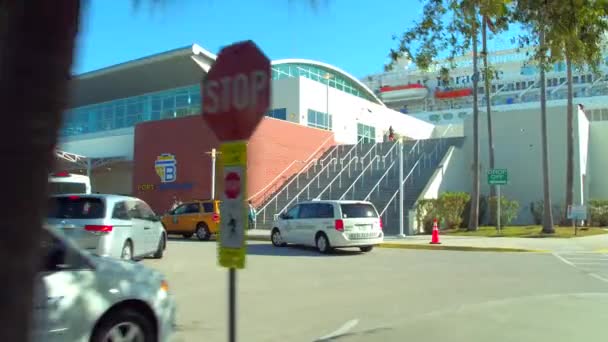 Video Port Tampa Bay Ankomster — Stockvideo
