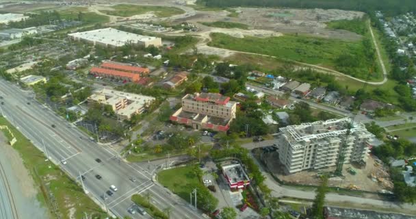 Luchtfoto Video Miami Senator Gebouw — Stockvideo