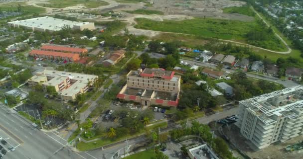 Aerial Video Miami Senator Building — Stock Video