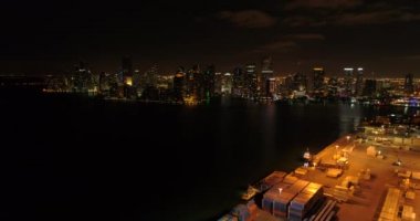 Drone Downtown Miami 4k