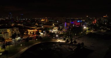 Drone görüntüleri Ocean Drive Miami Beach Florida ABD