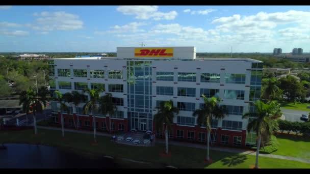 Dhl オフィス プランテーション フロリダ航空ビデオ — ストック動画