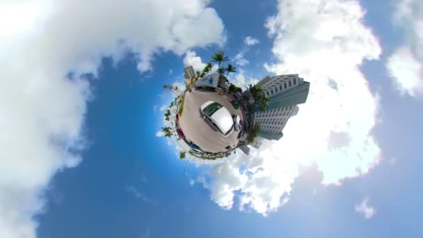 Jízdu Malé Planetě Miami Beach — Stock video