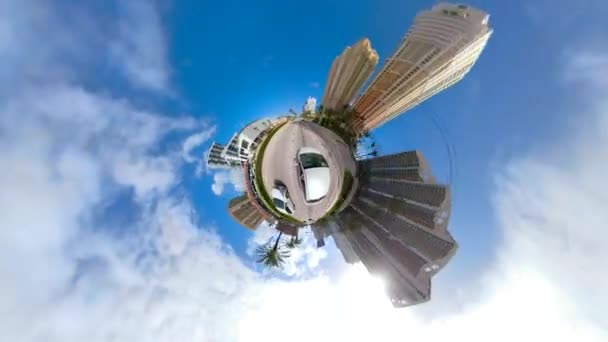 Hyperlapse Drobny Planet Ruchu Jazdy Wideo Widok Lotu Ptaka — Wideo stockowe