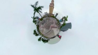 Minyatür gezegen hareket video Downtown Miami Freedom Tower