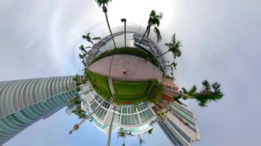 Hareketli görüntüleri küçük gezegen Miami Beach Marina Florida ABD