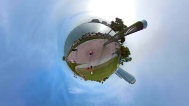 Küçük minyatür gezegen Miami Beach Florida ABD