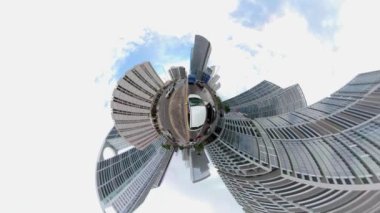 Küçük gezegen sürüş şehir Brickell Miami Köprüsü