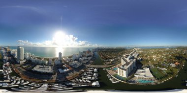 Hava panorama Miami International Boat Show 2018