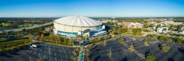 Hava dron görüntü Tropicana alan St Petersburg Florida ABD