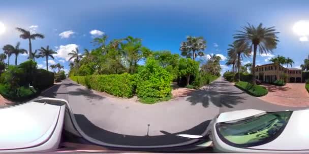 360 Vídeo Tour West Palm Beach Mansões Luxo Esférico — Vídeo de Stock