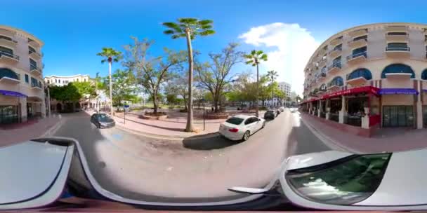 360 Κίνηση Μήκος Πόδηα Clematis Street West Palm Beach — Αρχείο Βίντεο