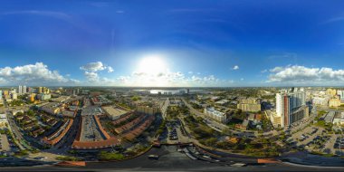 Hava küresel görüntü Downtown West Palm Beach Florida