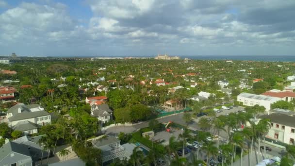 Drone Aéreo Vídeo West Palm Beach Vista Imobiliária Hotel Breakers — Vídeo de Stock