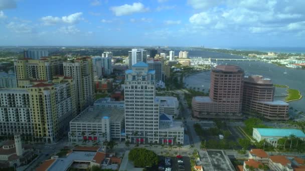 Drone Video Centro West Palm Beach — Vídeos de Stock