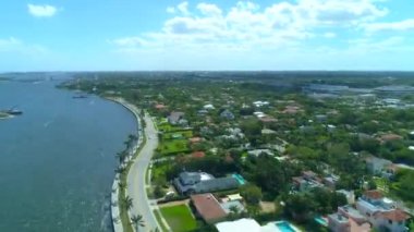 Hava dron hiper sukut West Palm Beach Florida Flagler sürücü 4k 60p