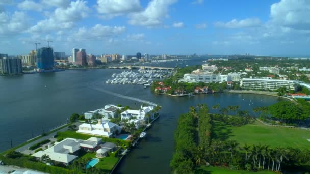 Mooie Luchtfoto Drone Beelden West Palm Beach — Stockvideo