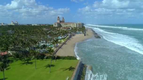 ブレーカー パーム ビーチ フロリダ 撮影空中映像を確立する — ストック動画