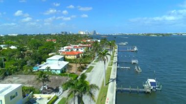 Hava video Flagler sürücü West Palm Beach Florida ABD 4k 60p