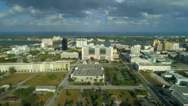 Boczne Drone Materiału West Palm Beach Wideo 60P — Wideo stockowe