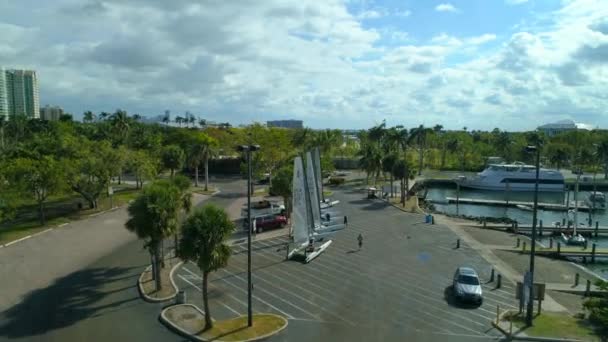 Images Drone Aériennes Dîner Key Marina Boat Launch 60P — Video