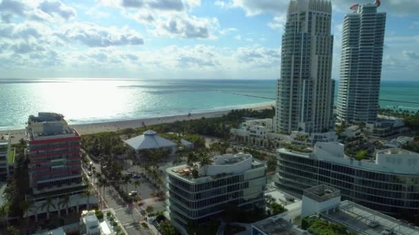 Aerial Footage Miami Beach March 2018 — Stock Video