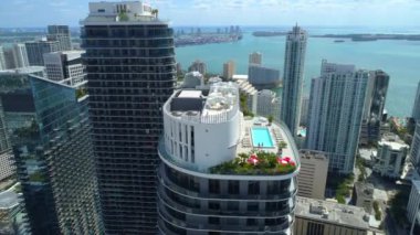 Çatı Brickell hava köprü tur Miami 4k
