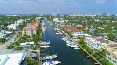 Waterfront Emlak Fort Lauderdale Florida hava video 4 k 60p